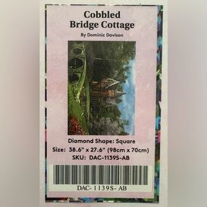 Diamond Art Club Diamond Painting Cobbled Bridge Cottage Dominic Davison